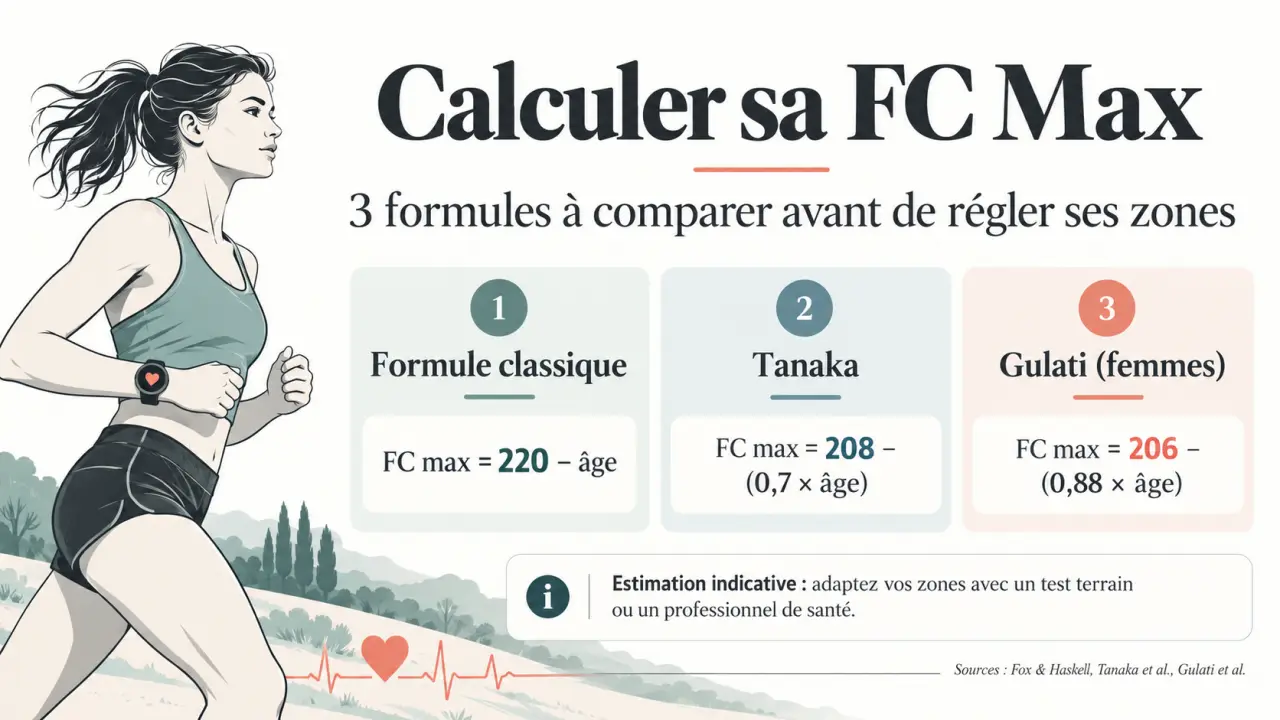 Calculer sa FC Max : 3 formules à comparer avant de régler ses zones