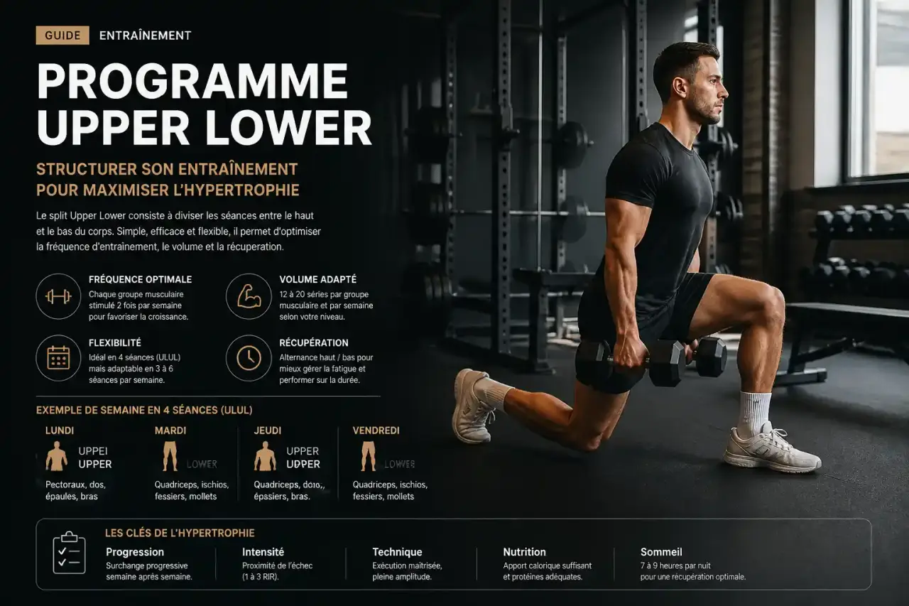 Programme Upper Lower : structurer son entraînement pour maximiser l'hypertrophie