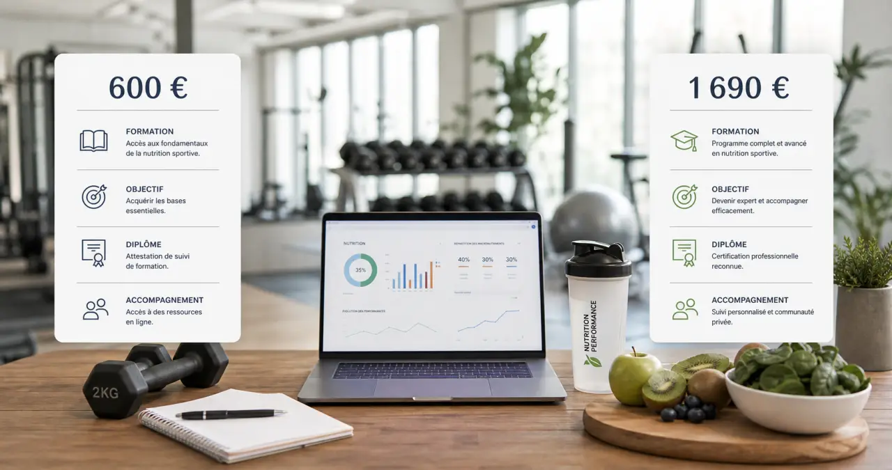 600 € ou 1 690 € : quelle formation nutrition sportive choisir selon votre objectif ?