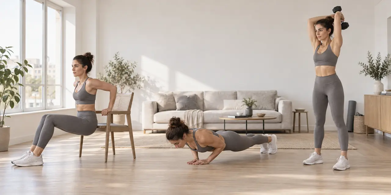 Exercice pour triceps maison : 3 méthodes pour sculpter vos bras sans salle de sport
