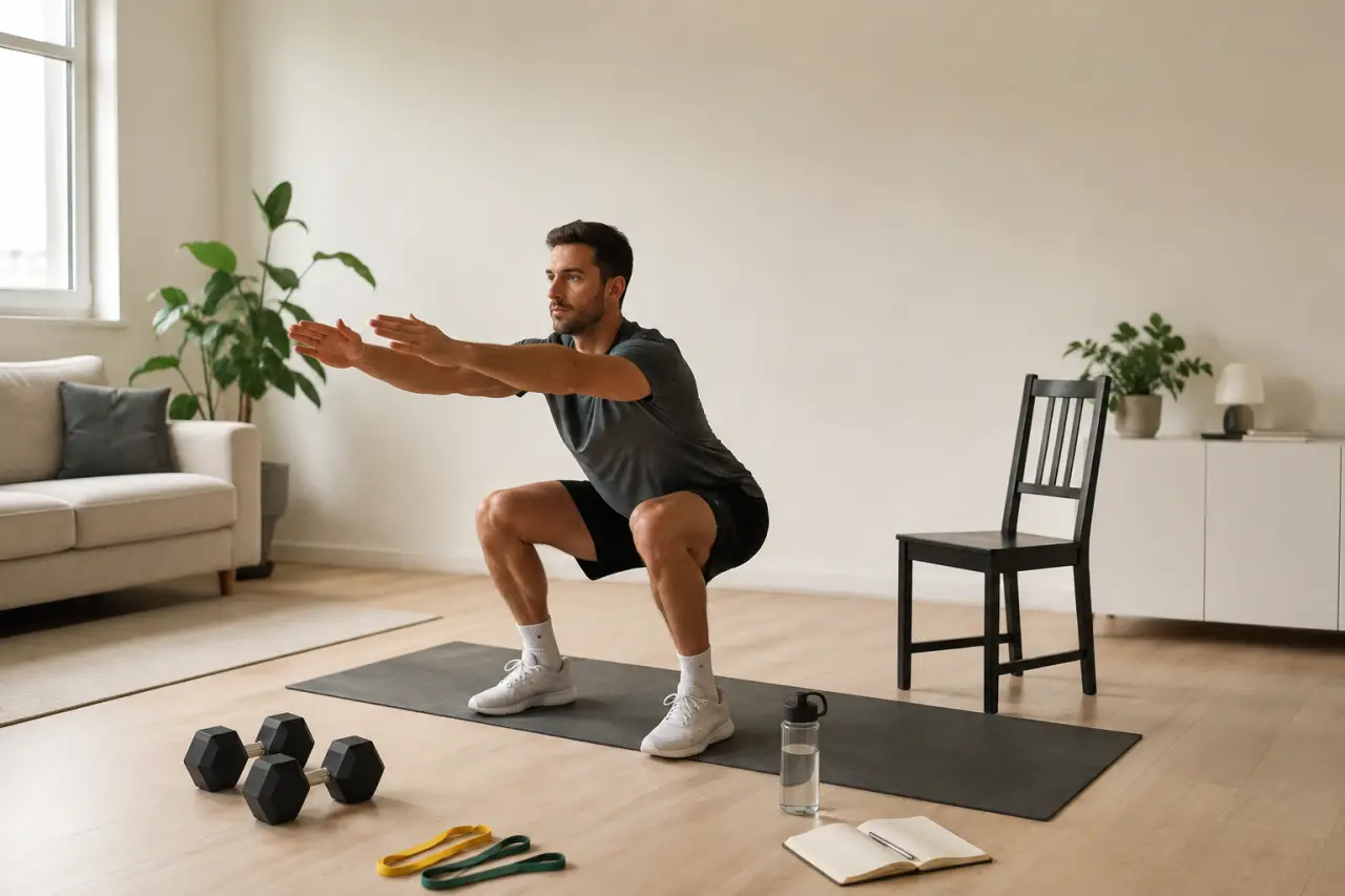 Musculation à la maison : progresser avec peu d’espace, peu de matériel et une séance simple
