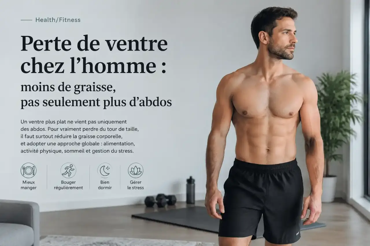 Perte de ventre chez l’homme : moins de graisse, pas seulement plus d’abdos